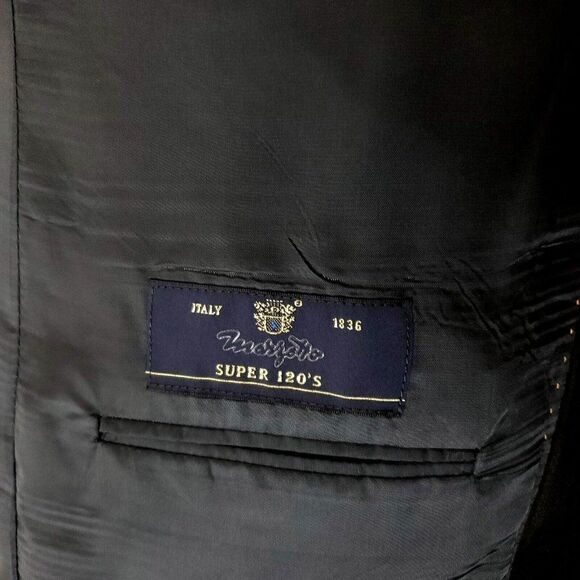 Joseph Abboud Super 120s Wool Italy 2 Button Blazer 42R Or Slim Fit 44R‎ Gray - Picture 8 of 11